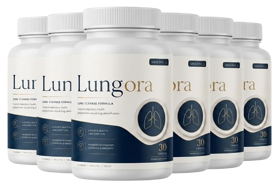 Featured bundle of six Lungora bottles